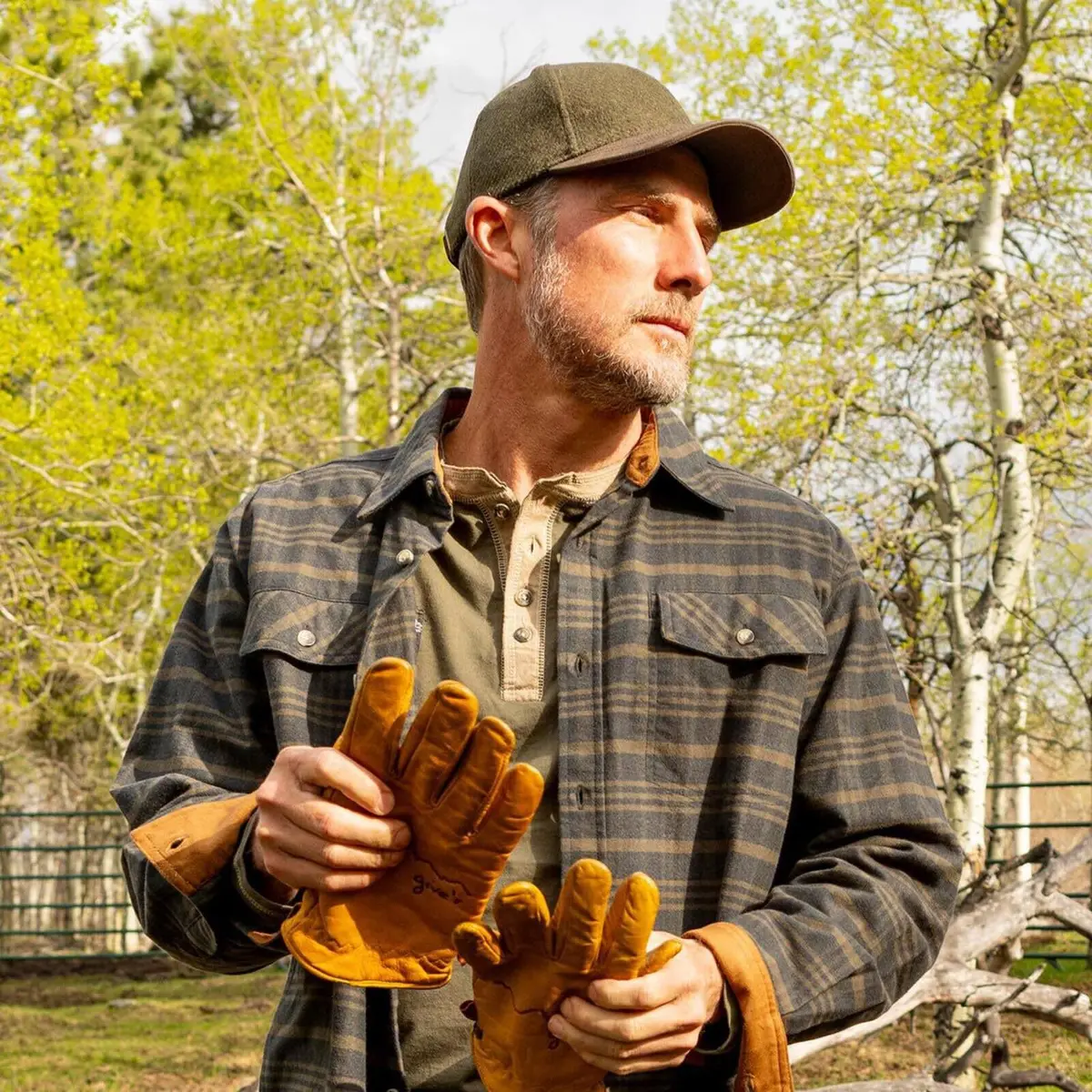 Legendary Whitetails Long Sleeve Cotton Henley Shirt Army | Rugged Outdoor Style (70-120 chars) - view 2