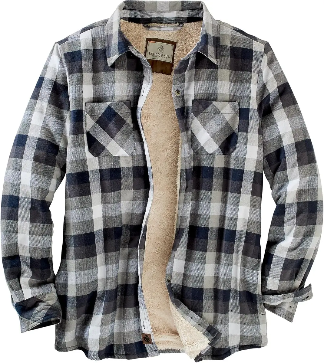 Legendary Whitetails Womens Flannel Shacket XS | Sherpa Lined Plaid Fleece Jacket - main product image
