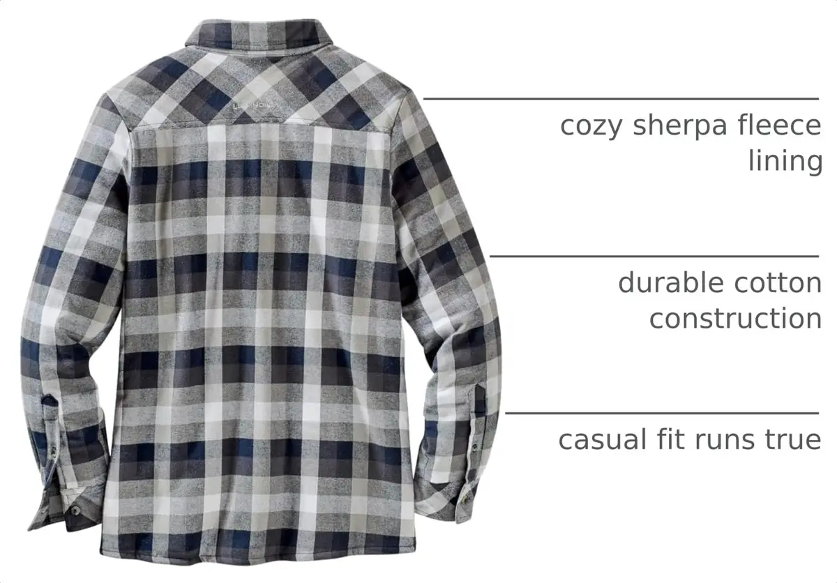 Legendary Whitetails Womens Flannel Shacket XS | Sherpa Lined Plaid Fleece Jacket - view 4