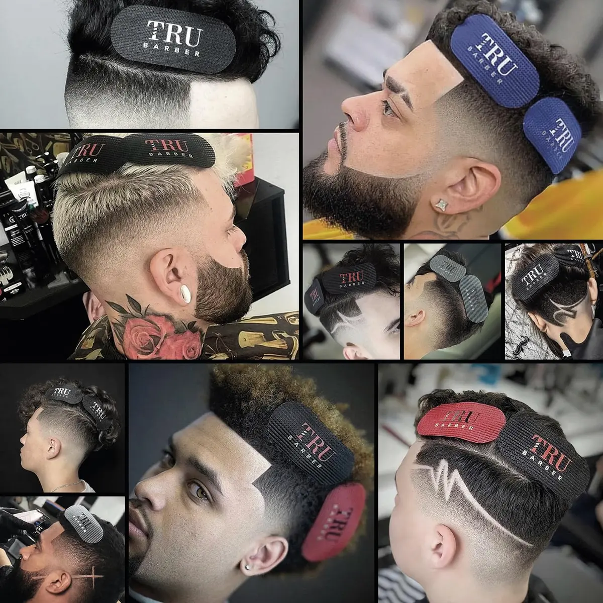 TRU BARBER Hair Grippers 6 Piece Hair Clips for Men and Women | Non-Slip Styling & Hairdressing - view 2