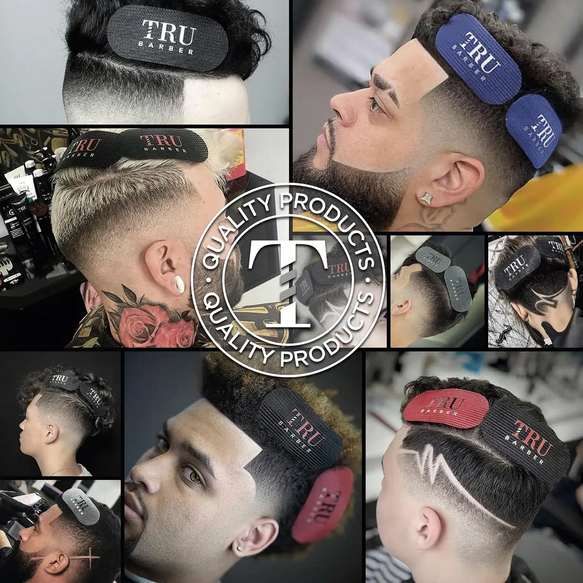 TRU BARBER Hair Grippers 6 Piece Hair Clips for Men and Women | Non-Slip Styling & Hairdressing - view 3
