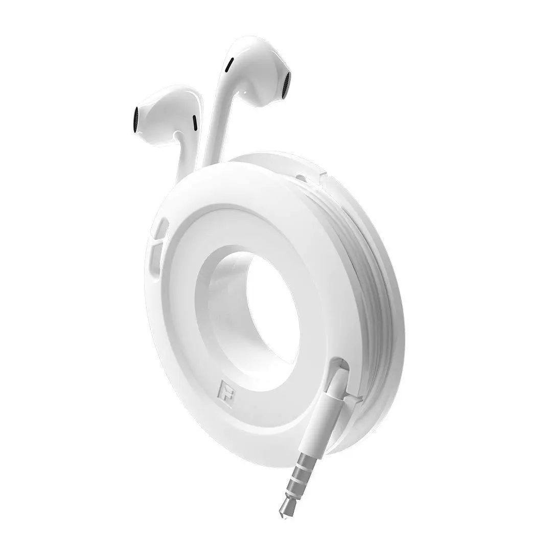 Fuse Side Winder Mini & Max Cord Organizer | Travel & Tech Organizer for Earbuds & Cables (White, Mini) - main product image