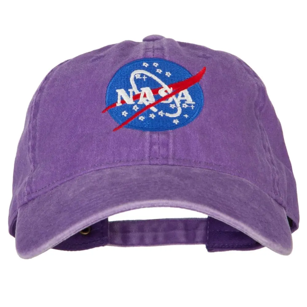 e4Hats.com NASA Insignia Embroidered Pigment Dyed Cap | Unisex Cotton Space-Themed Hat (One Size) - main product image