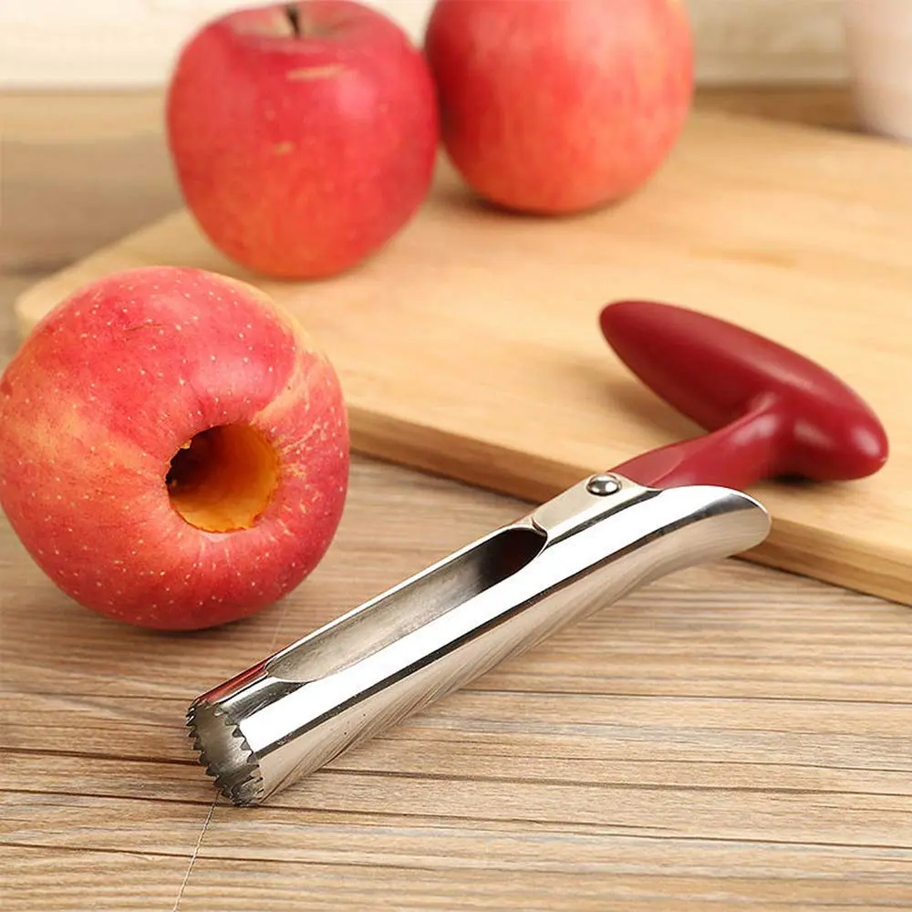 AKIRO Apple Corer, Stainless Steel Kitchen Tool 18cm | Easy Twist Fruit Seed Remover - view 5