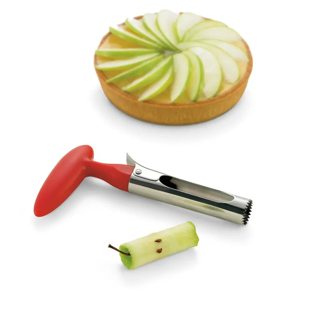 AKIRO Apple Corer, Stainless Steel Kitchen Tool 18cm | Easy Twist Fruit Seed Remover - view 2