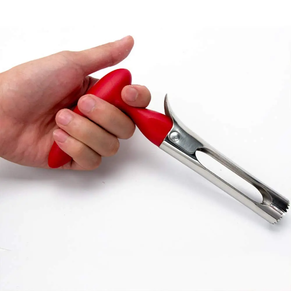 AKIRO Apple Corer, Stainless Steel Kitchen Tool 18cm | Easy Twist Fruit Seed Remover - view 4