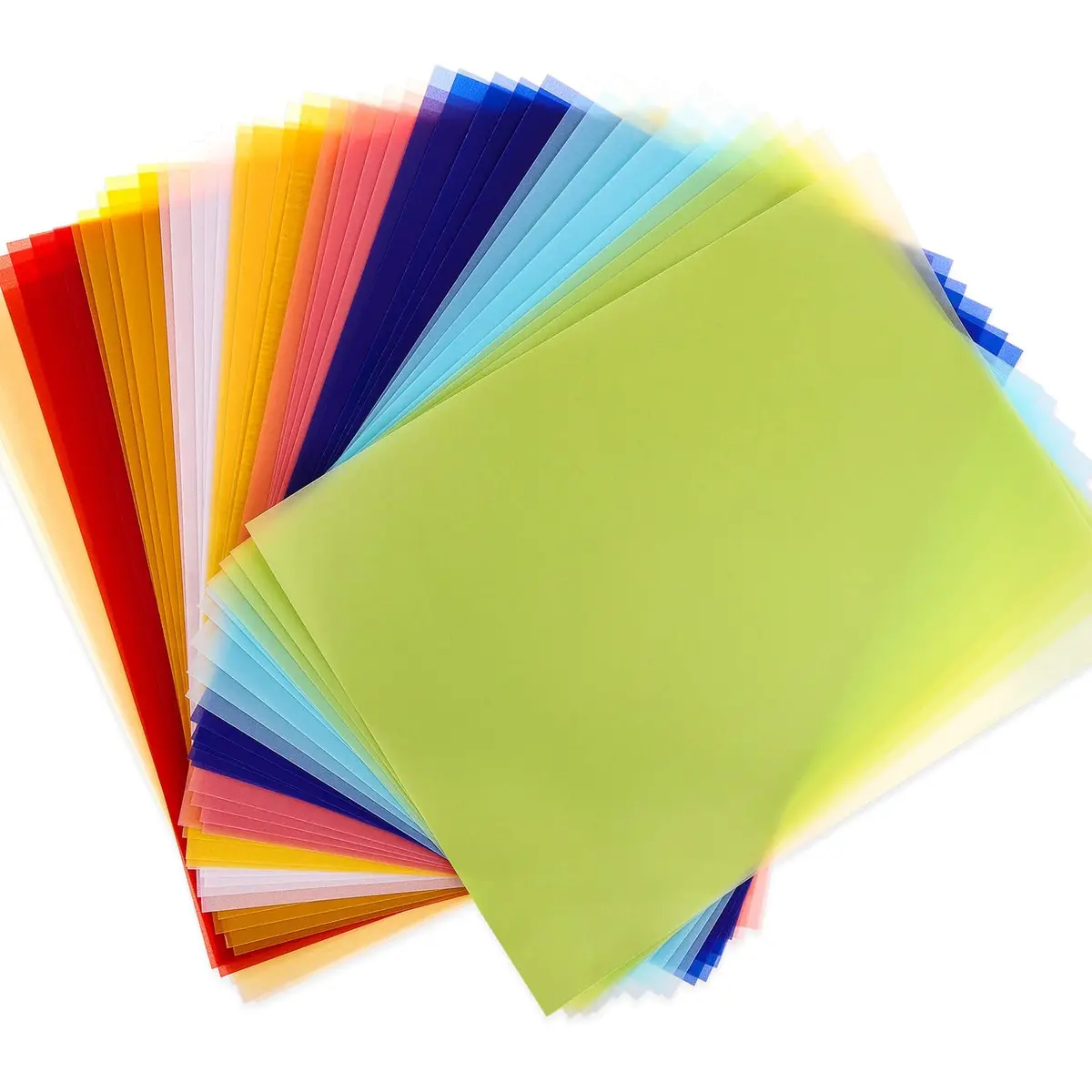 Cridoz 9-Color Transparent Vellum Paper 8.5 x 11 | Vivid Colors for Art & Printing - main product image