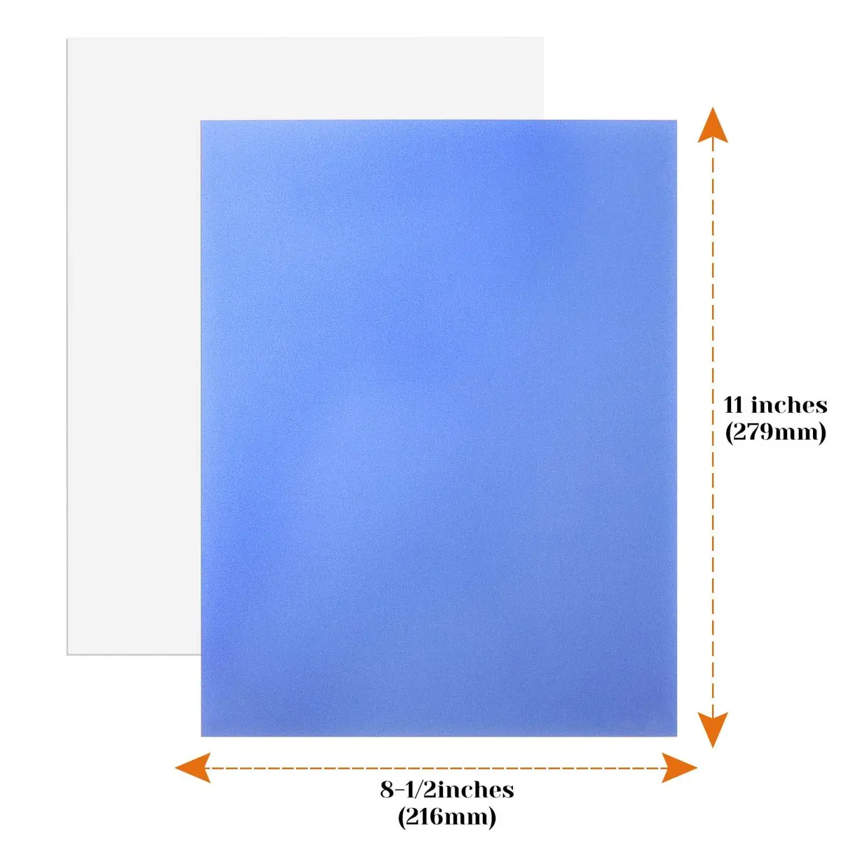 Cridoz 9-Color Transparent Vellum Paper 8.5 x 11 | Vivid Colors for Art & Printing - view 3