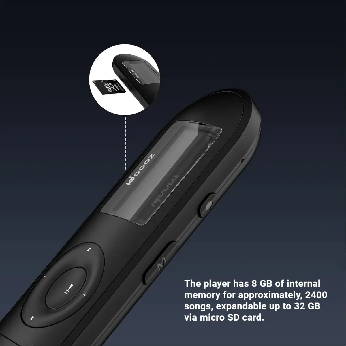 idoooz U2 MP3 Player 8GB (0.27 Fl Oz) | Lossless Sound Quality for Running & Sports - view 2