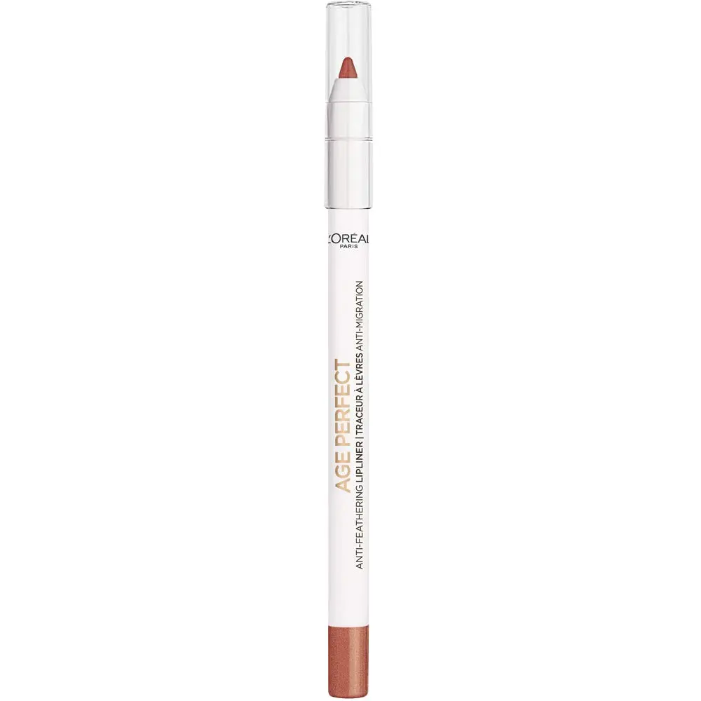 L'Oreal Paris Age Perfect Anti-Feathering Lip Liner Bright Mocha | Precision, Sensitive, Mature Skin - view 2