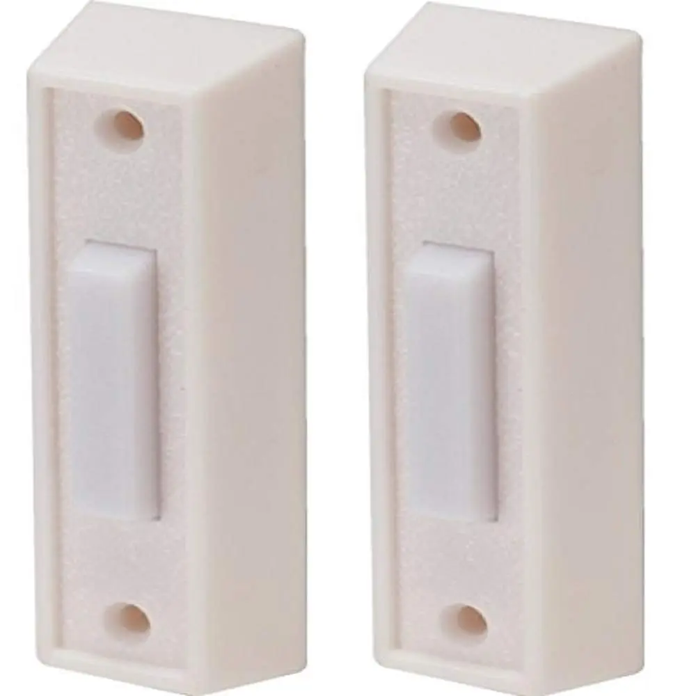 Newhouse Hardware Two-Note Electric Modern Door Chime Kit with 2 Lighted Push-Buttons & 16VAC Transformer | Wired Installation - view 4