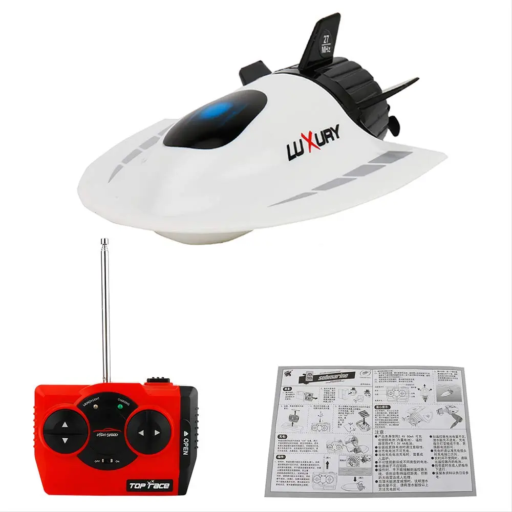 GoolRC Mini RC Submarine Boat White | Waterproof Diving Toy for Kids & Adults - view 9