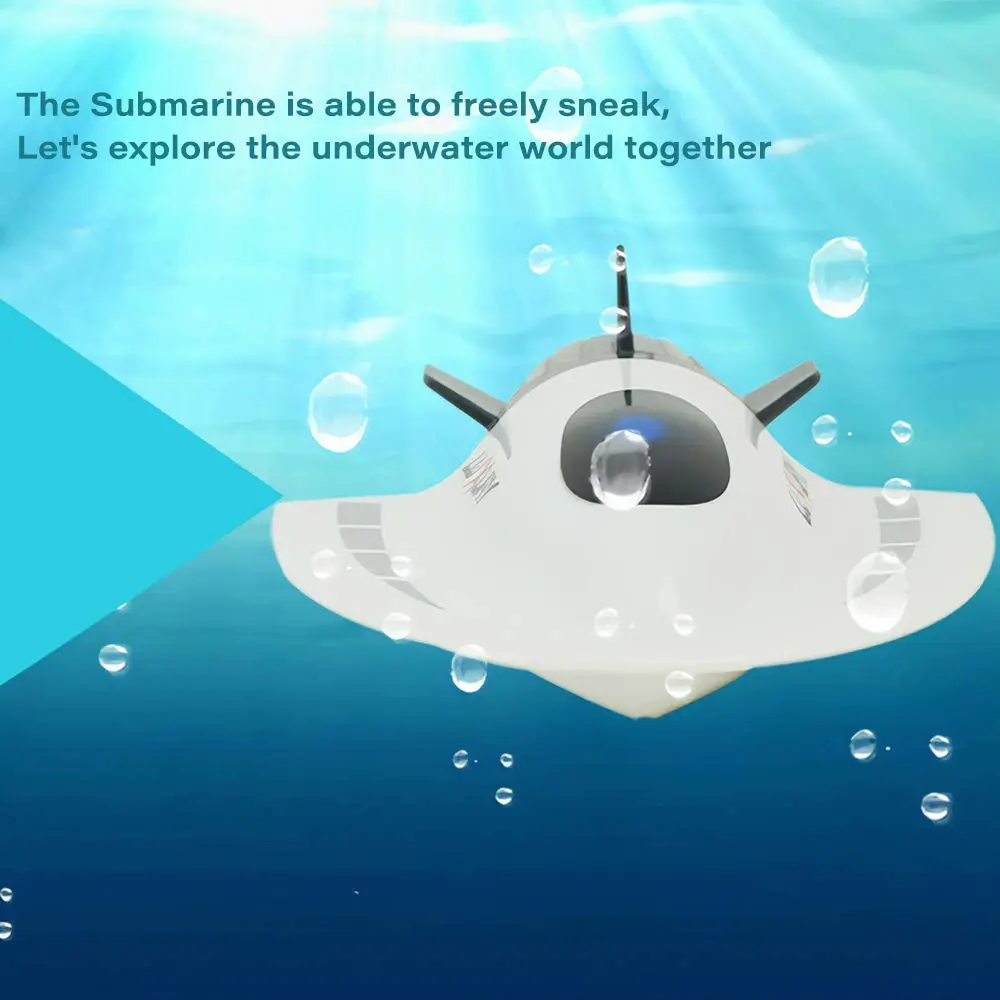 GoolRC Mini RC Submarine Boat White | Waterproof Diving Toy for Kids & Adults - view 4