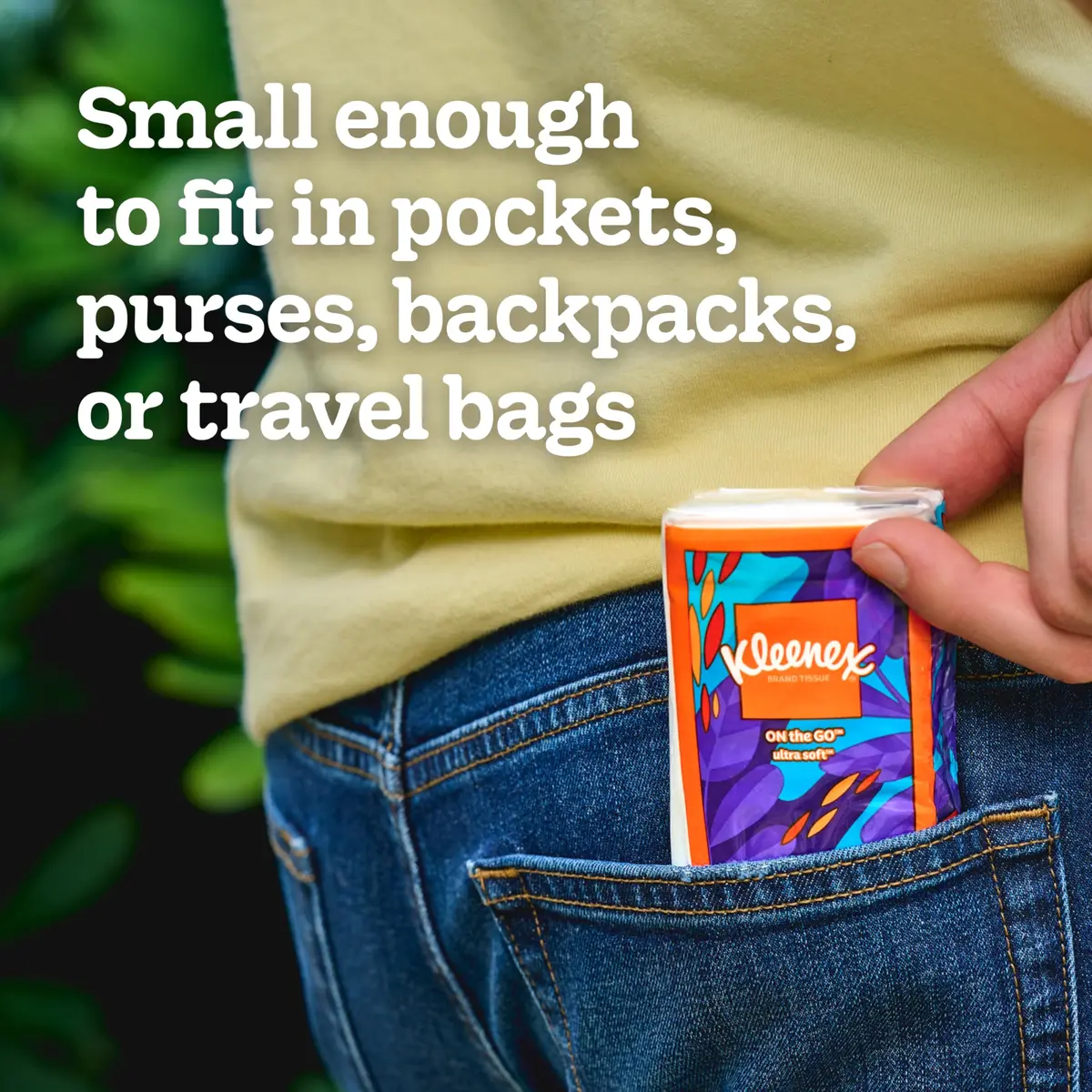 Kleenex On-The-Go Facial Tissues, 72 Travel Packs, 10 Tissues per Pack | 3-Ply, Unscented, Travel Size - view 4