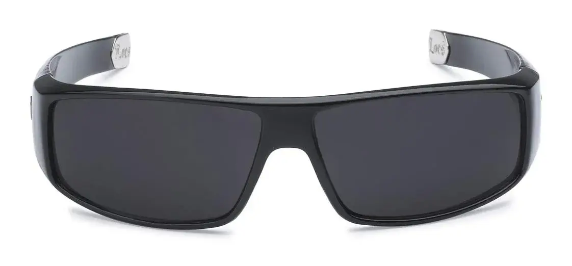 Locs 9035 Black Sunglasses | Polarized Retro Wrap-Around Style (1 oz) - view 2