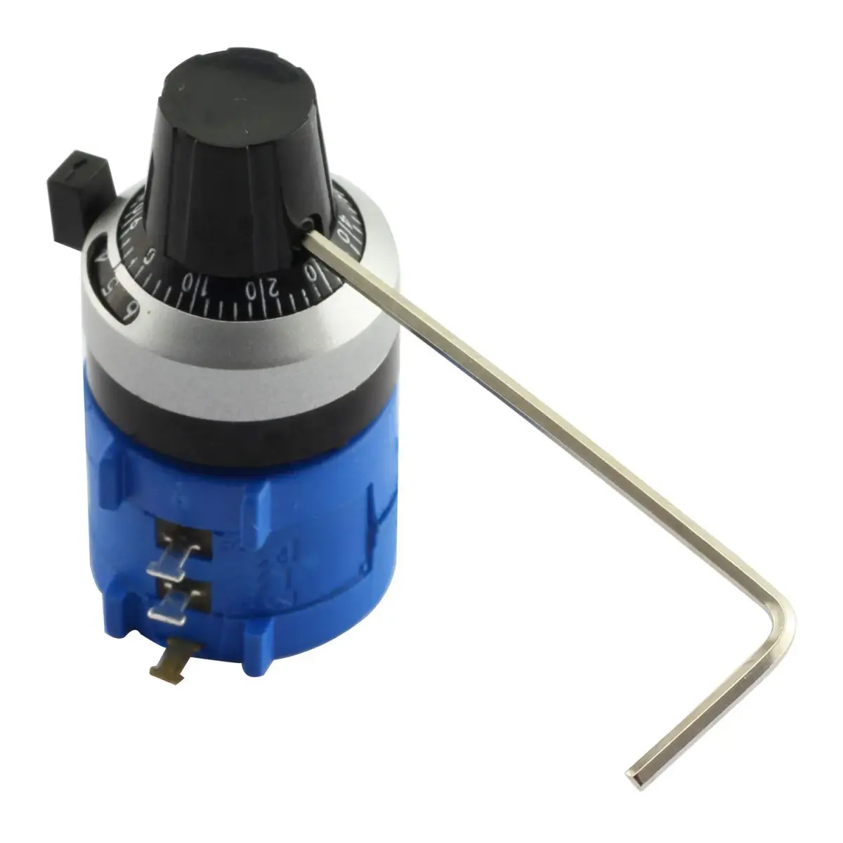 RLECS 3590S-2-502L 5K Ohm Potentiometer 10-Turn Wirewound with Rotary Dial Knob | Precision Adjustable Resistor - view 2