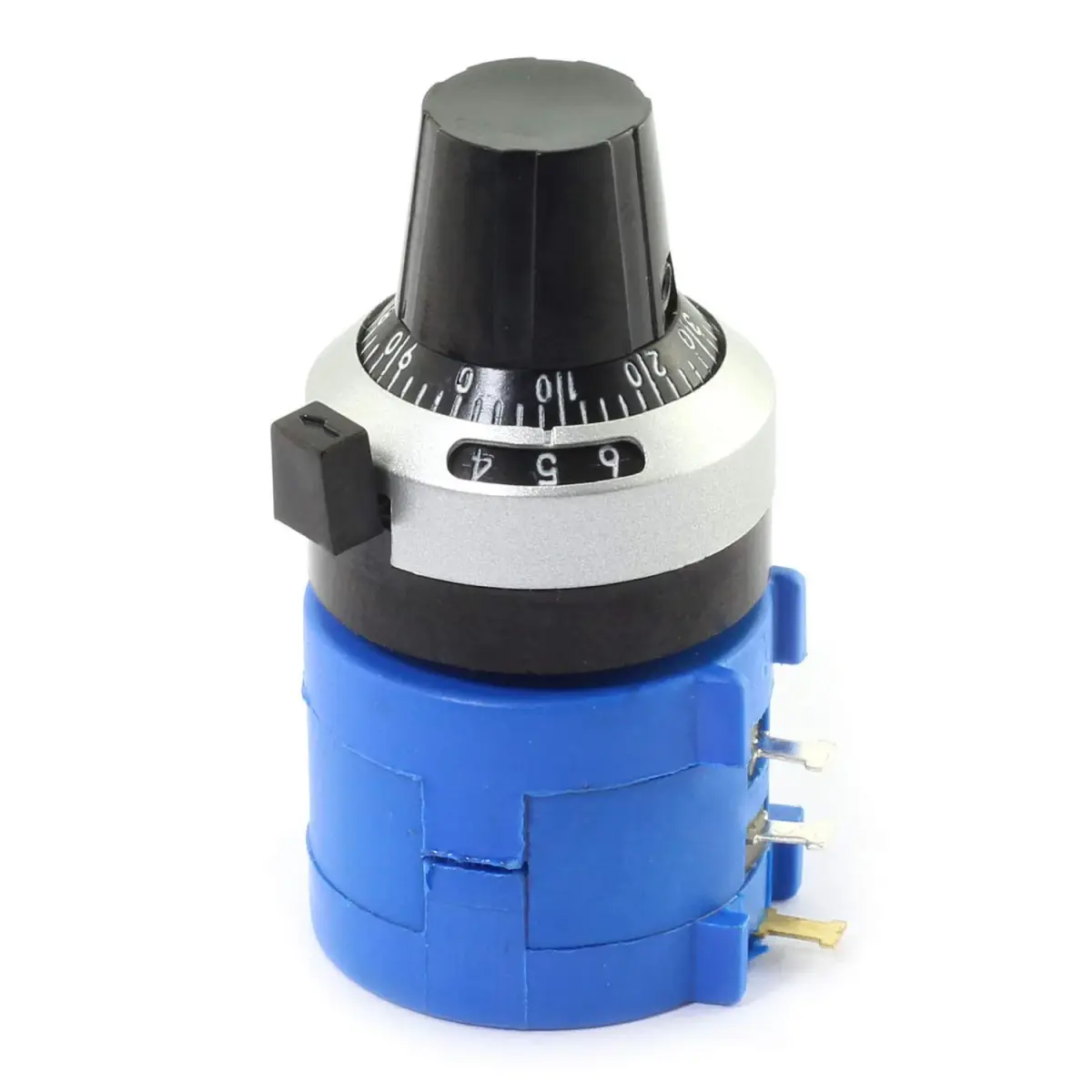 RLECS 3590S-2-502L 5K Ohm Potentiometer 10-Turn Wirewound with Rotary Dial Knob | Precision Adjustable Resistor - view 4