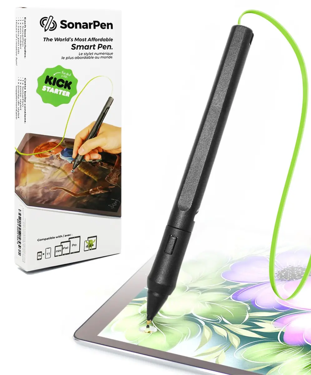 SonarPen Pressure Sensitive Stylus Neon-Green | Compatible with iPhone, Android & Switch - main product image