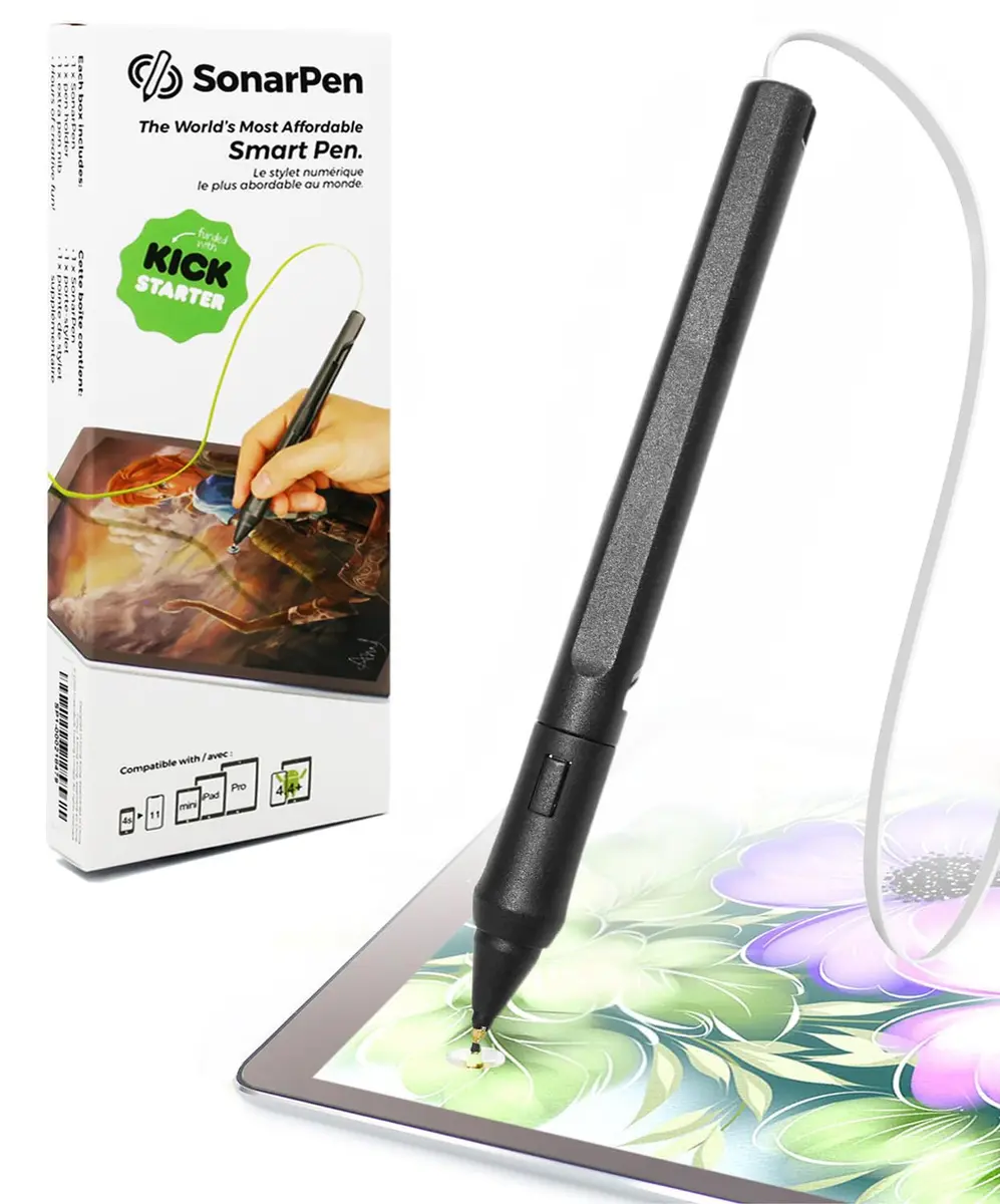 SonarPen Pressure Sensitive Stylus for iPhone Android & Switch | Compatible with iPad, Galaxy, Switch, White - main product image