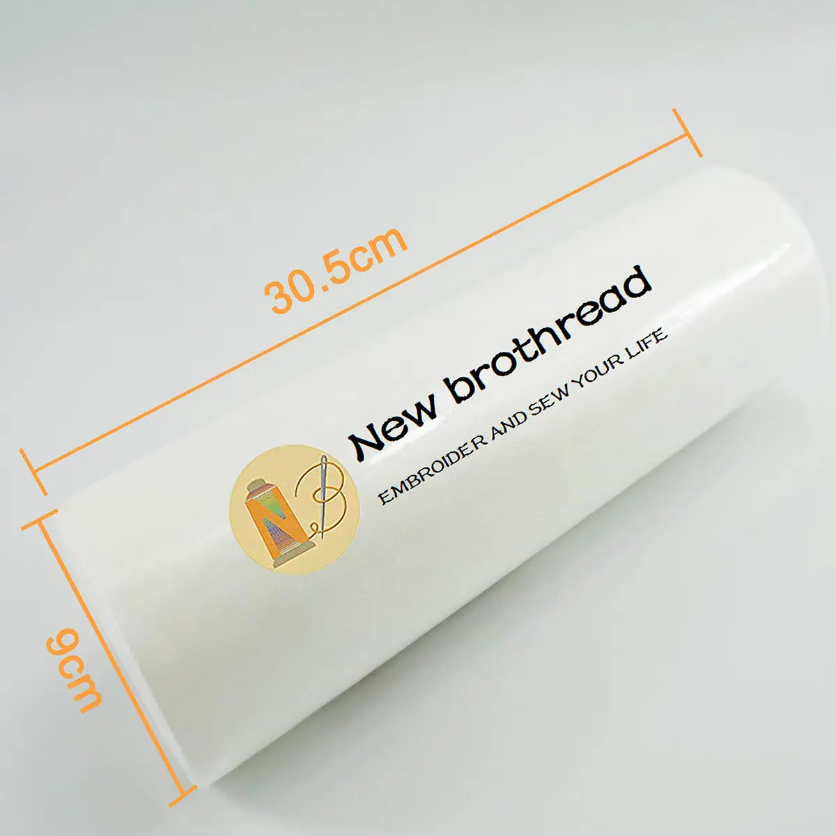 New brothread 12" x 25 Yd Wash Away Embroidery Stabilizer | Water Soluble, Light Weight 1.5oz, for Machine Embroidery & FSL - view 2