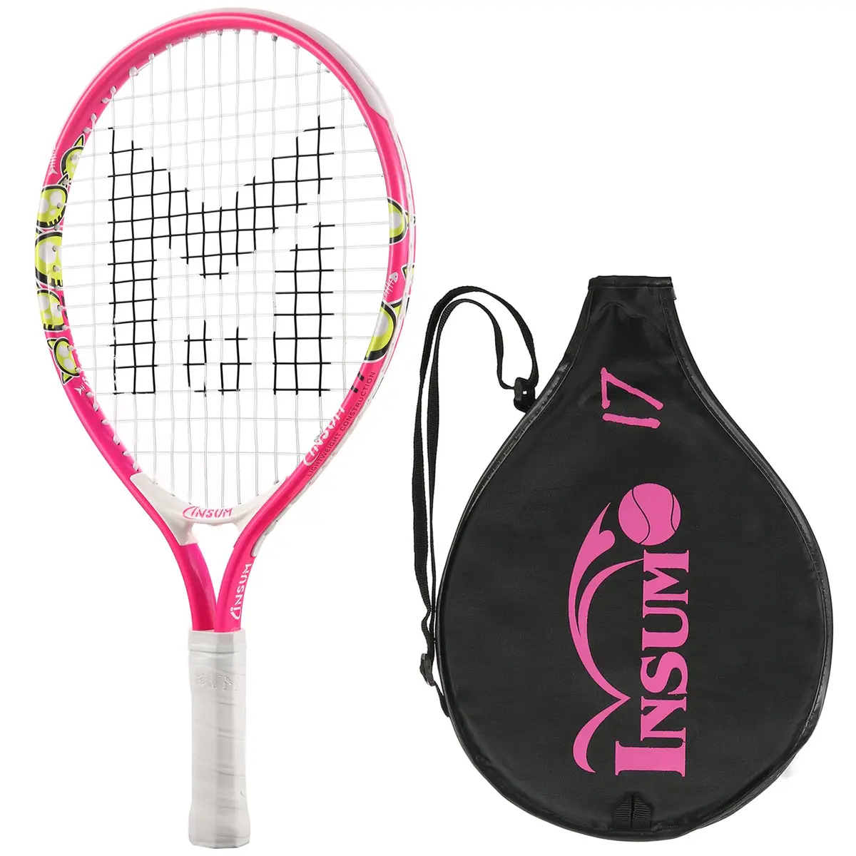 INSUM Junior Tennis Racket 17 Inch | Lightweight Aluminum, Beginner-Friendly (70-120 chars) - main product image
