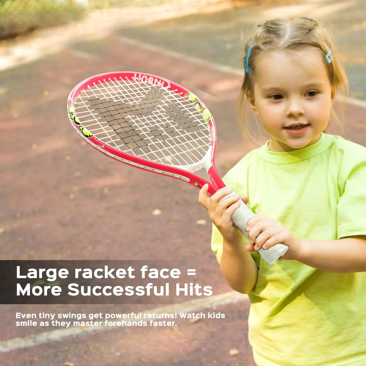 INSUM Junior Tennis Racket 17 Inch | Lightweight Aluminum, Beginner-Friendly (70-120 chars) - view 4