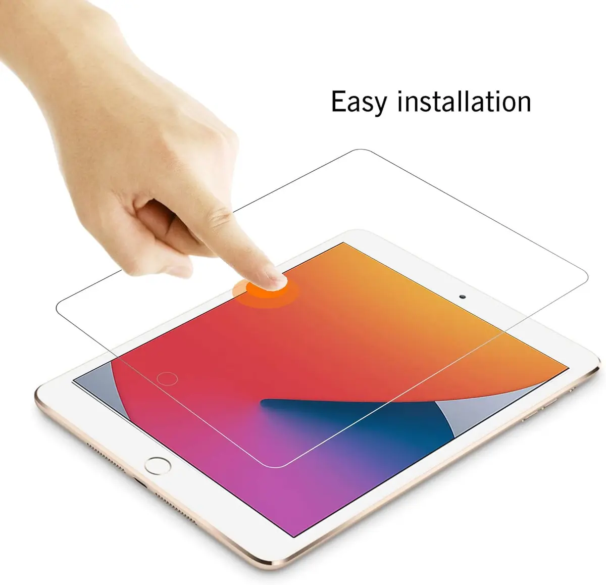 Ailun 2 Pack Screen Protector for iPad 9th/8th/7th, 10.2 Inch | Tempered Glass with Scratch Resistance - view 2