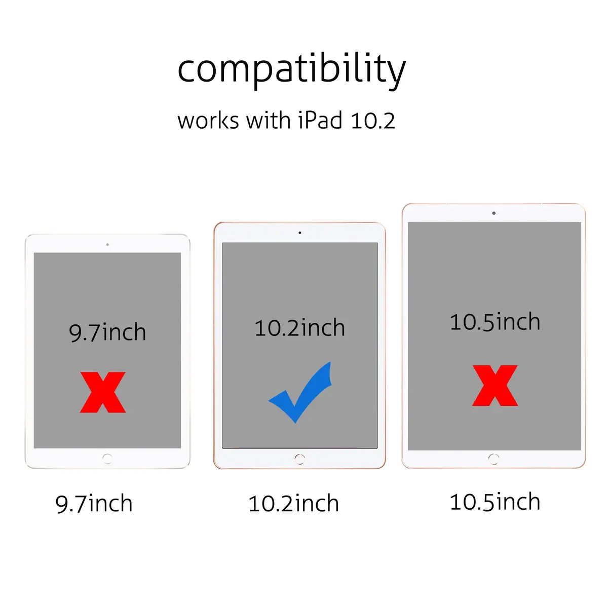 Ailun 2 Pack Screen Protector for iPad 9th/8th/7th, 10.2 Inch | Tempered Glass with Scratch Resistance - view 3