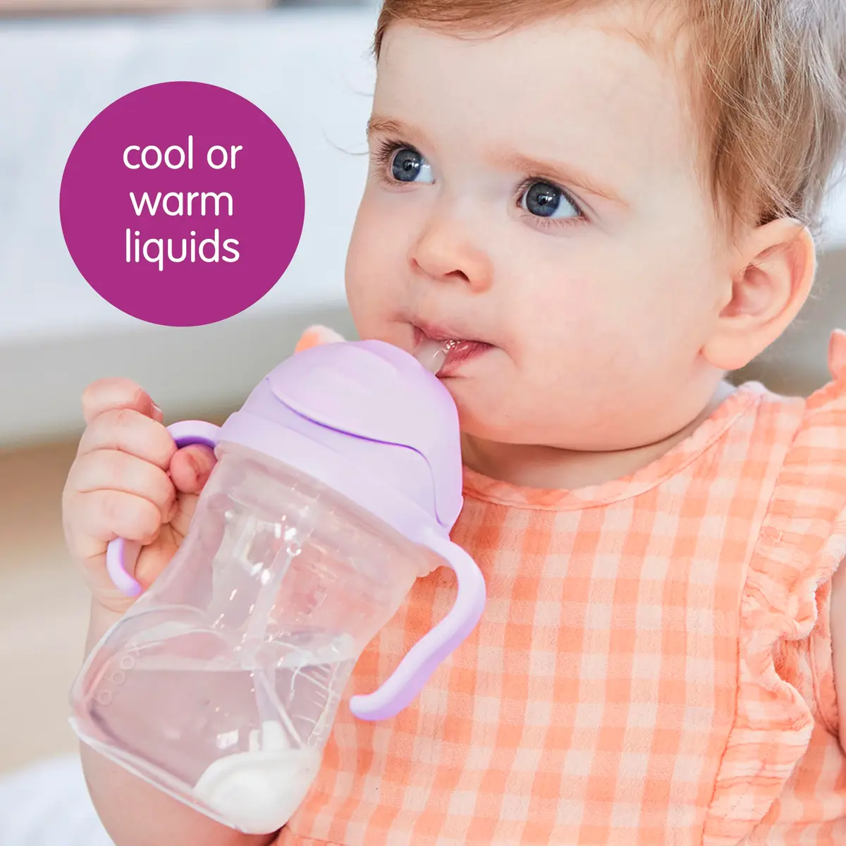 b.box Sippy Cup with Weighted Straw, Toddler Straw Cup, Spill Proof, 237ml (8oz) | Innovative Weighted Straw for All Angles - view 6