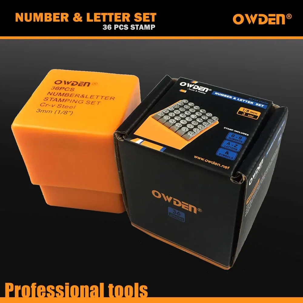 OWDEN Professional 36Pcs Steel Metal Stamping Tool Set, 3mm (1/8") | Alloy Steel for Jewelry Craft - view 6