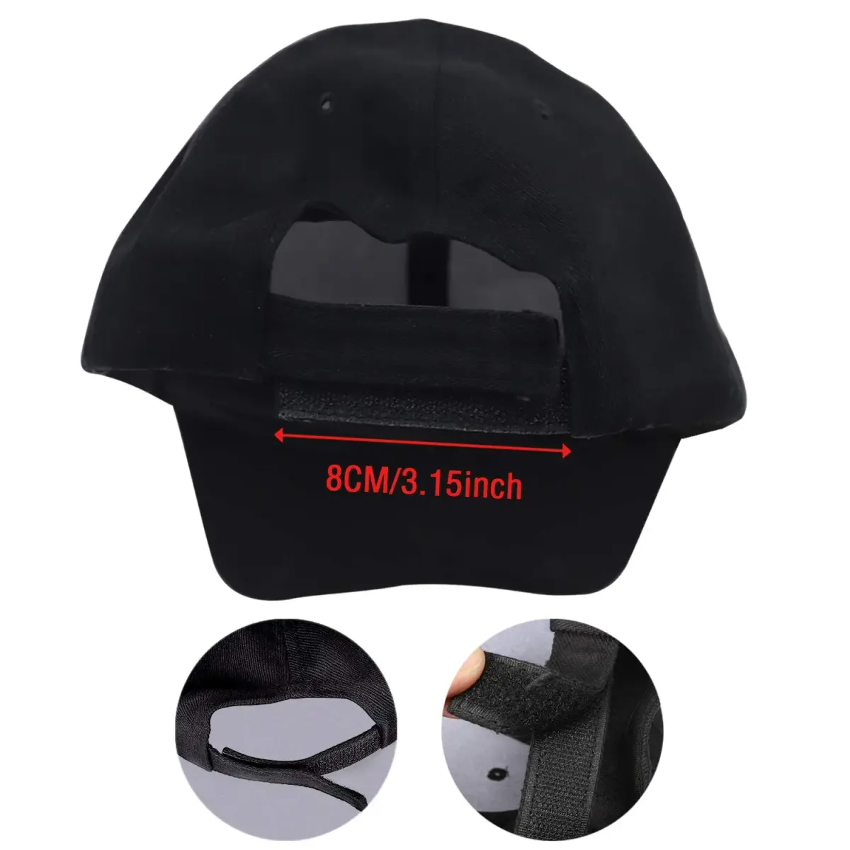 JIGUOOR LED Baseball Cap with USB Rechargeable Battery | Multicolour, One Size - view 3