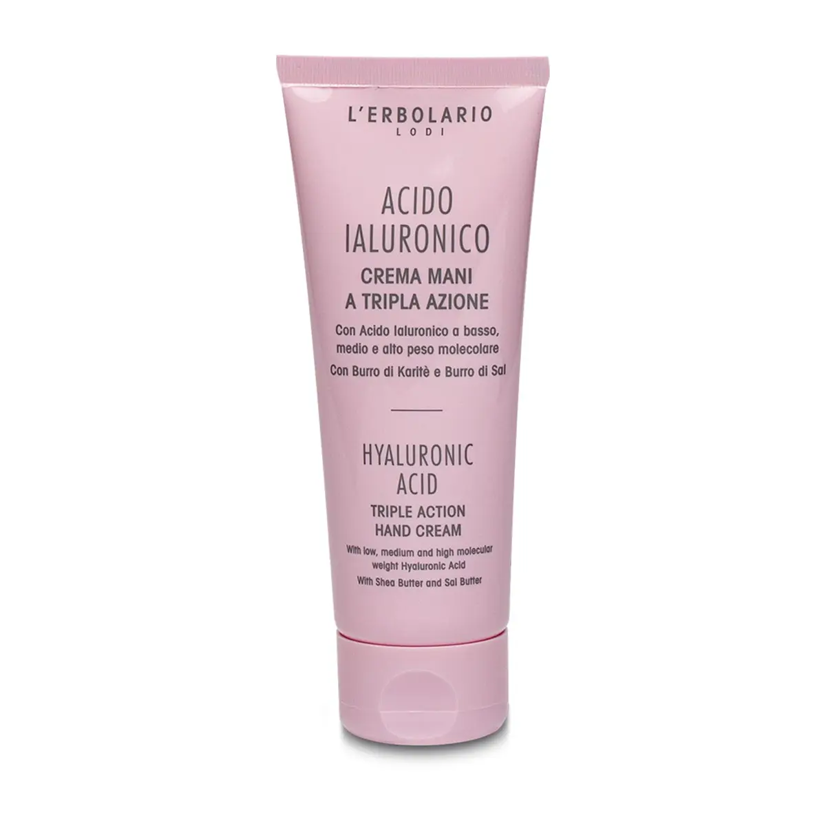 L'Erbolario Hyaluronic Acid Triple Action Hand Cream 2.5 oz | Moisturizing Shea Butter Hand Lotion for All Skin Types - main product image