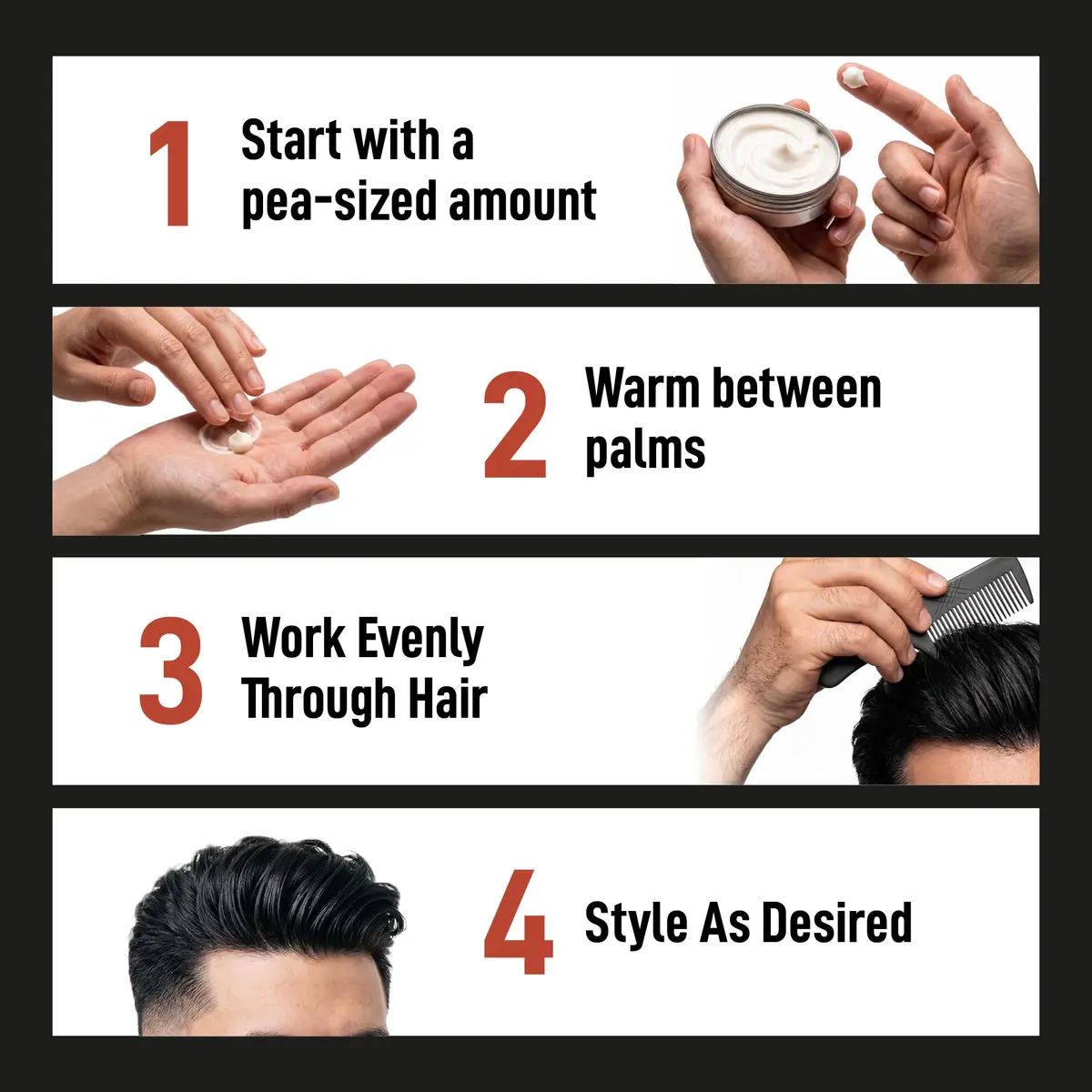 Rascal Men's Grooming Original Deluxe Pomade 3.4 oz | Matte Hair Paste with Light Hold for All Hair Types - view 5