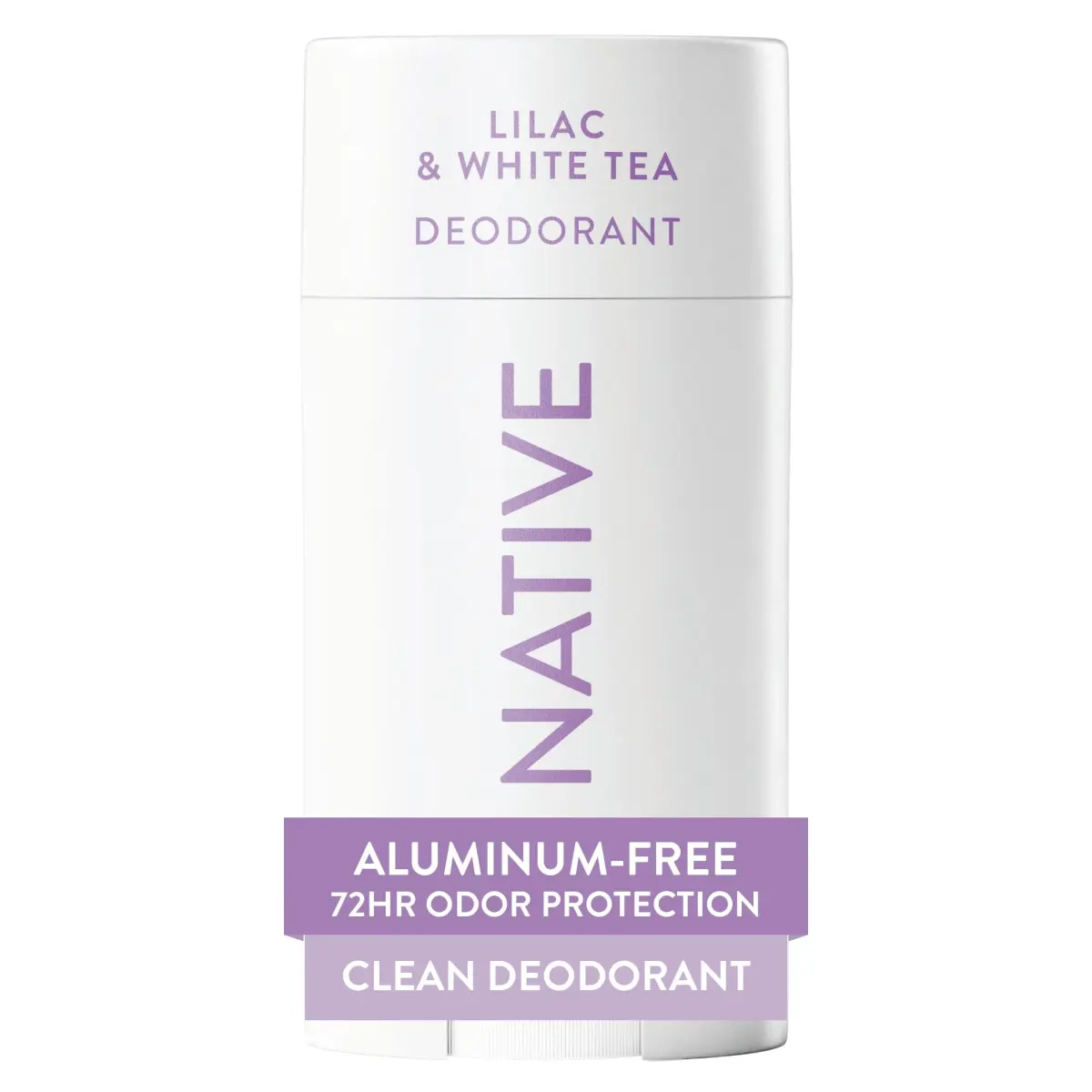 Native Natural Deodorant Lilac & White Tea 75.7ml (2.65oz) | 72-Hour Odor Protection - main product image