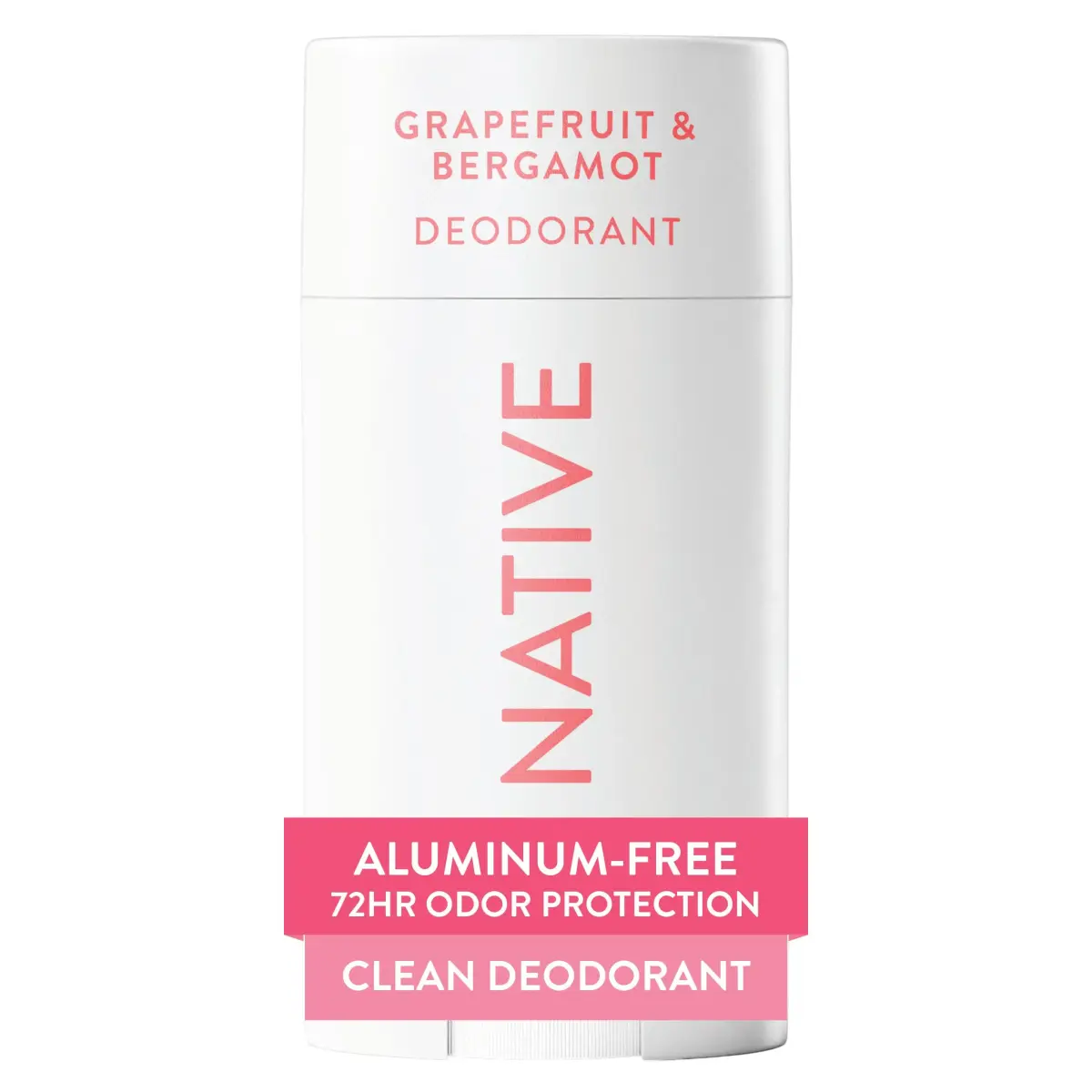 Native Grapefruit & Bergamot Natural Deodorant Stick 77g (2.65oz) | 72-Hour Odor Protection - main product image