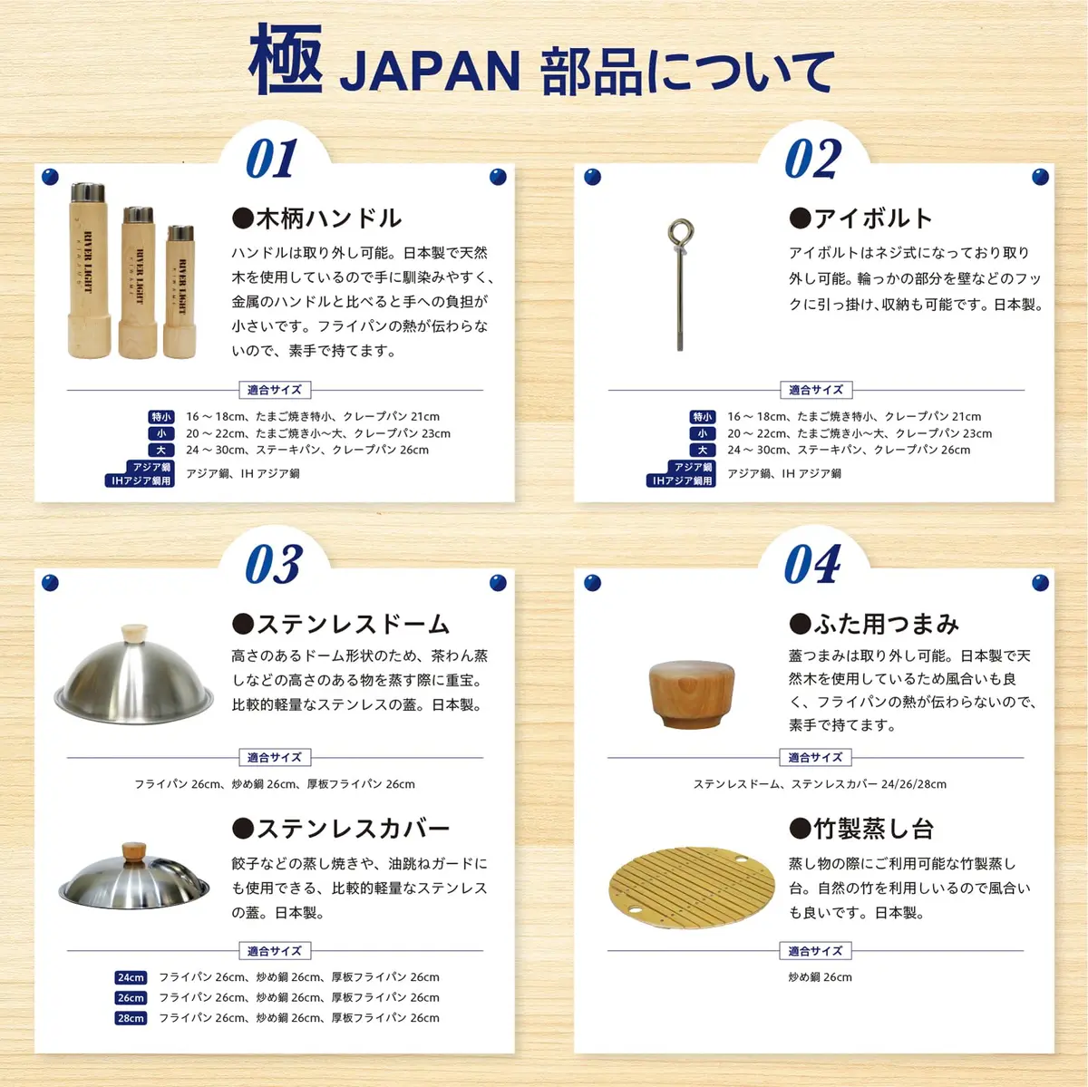 River Light JS1424 Kyoku Japan Iron Frying Pan 24cm | Rust-Resistant, IH Compatible, Deep Fryer with Lid - view 6
