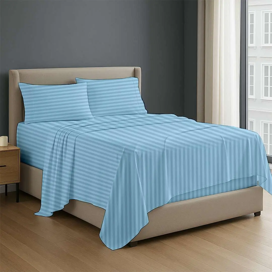 NON Sticky cotton Egyptian Cotton King Sheet Set | Hotel Quality Breathable Bedding (78"x80") - main product image