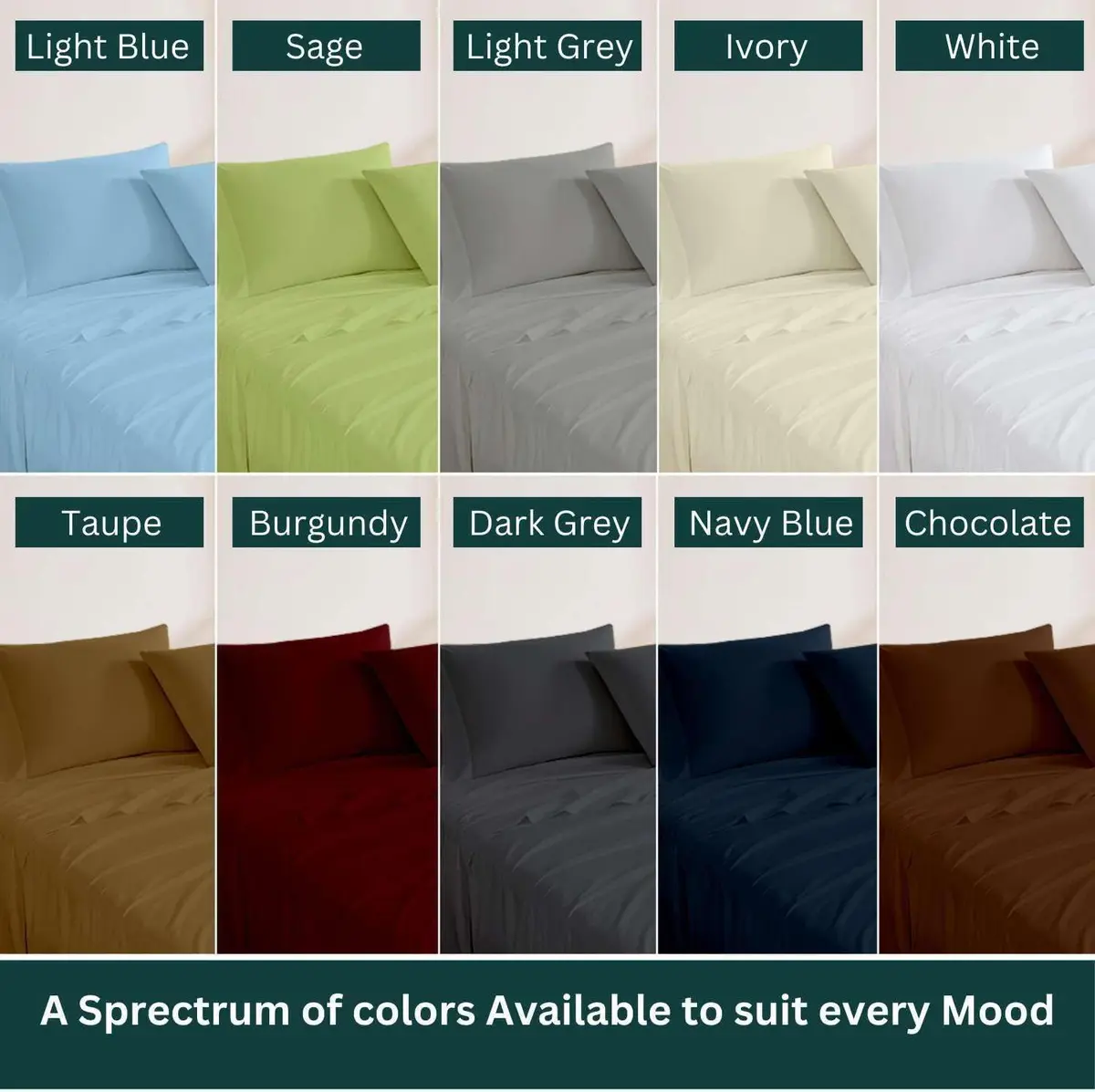 NON Sticky cotton Egyptian Cotton Queen Sheet Set | Hotel Quality Breathable Bedding (70-120 chars) - view 7