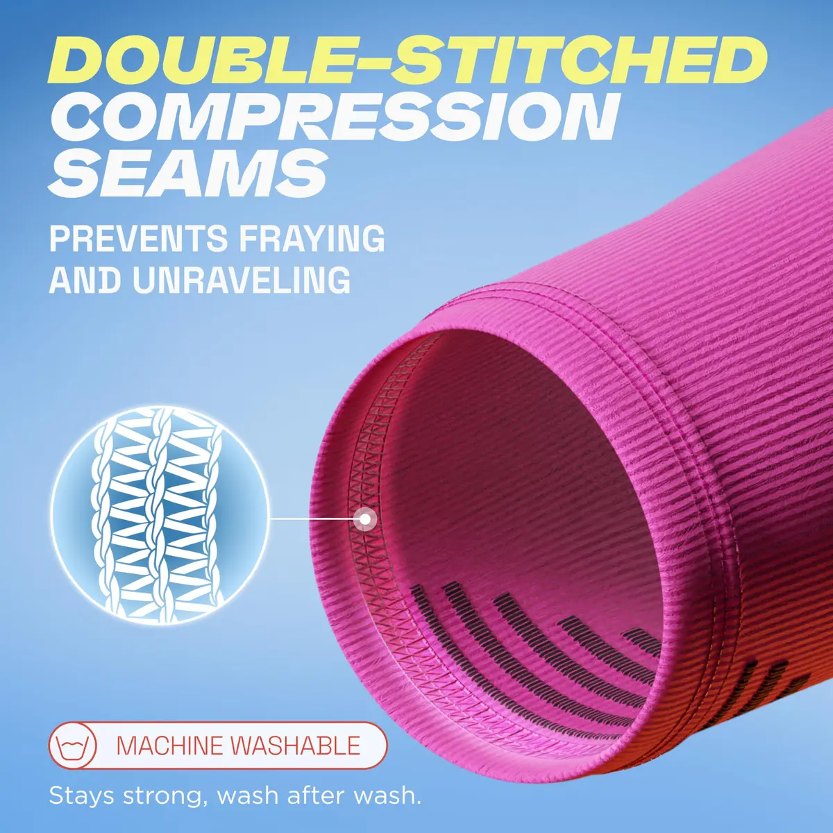 Rymora Calf Compression Sleeves for Women & Men (Pair) (Hot Pink) (Large) | Graduated Support for Shin Splints & Recovery - view 7