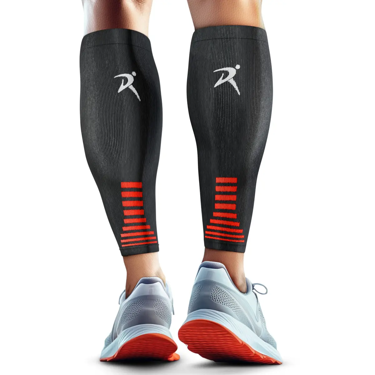 Rymora Calf Compression Sleeves for Men & Women (Pair) Black Small | Graduated Compression for Shin Splints & Recovery - main product image