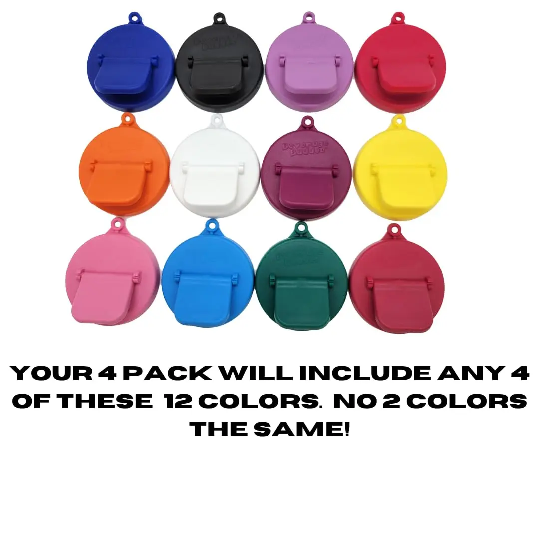 Beverage Buddee Can Cover 4 Pack Assorted Colors | Spill-Proof Dust & Dirt Barrier (100-120 chars) - view 3