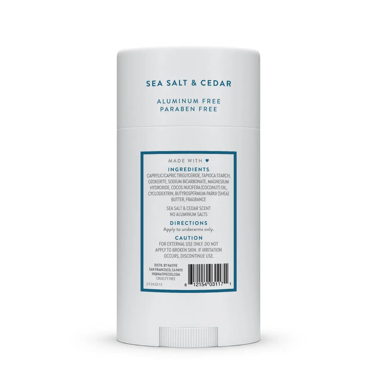 Native Sea Salt & Cedar Deodorant Stick 75g (2.65oz) | 72-Hour Odor Control - view 9