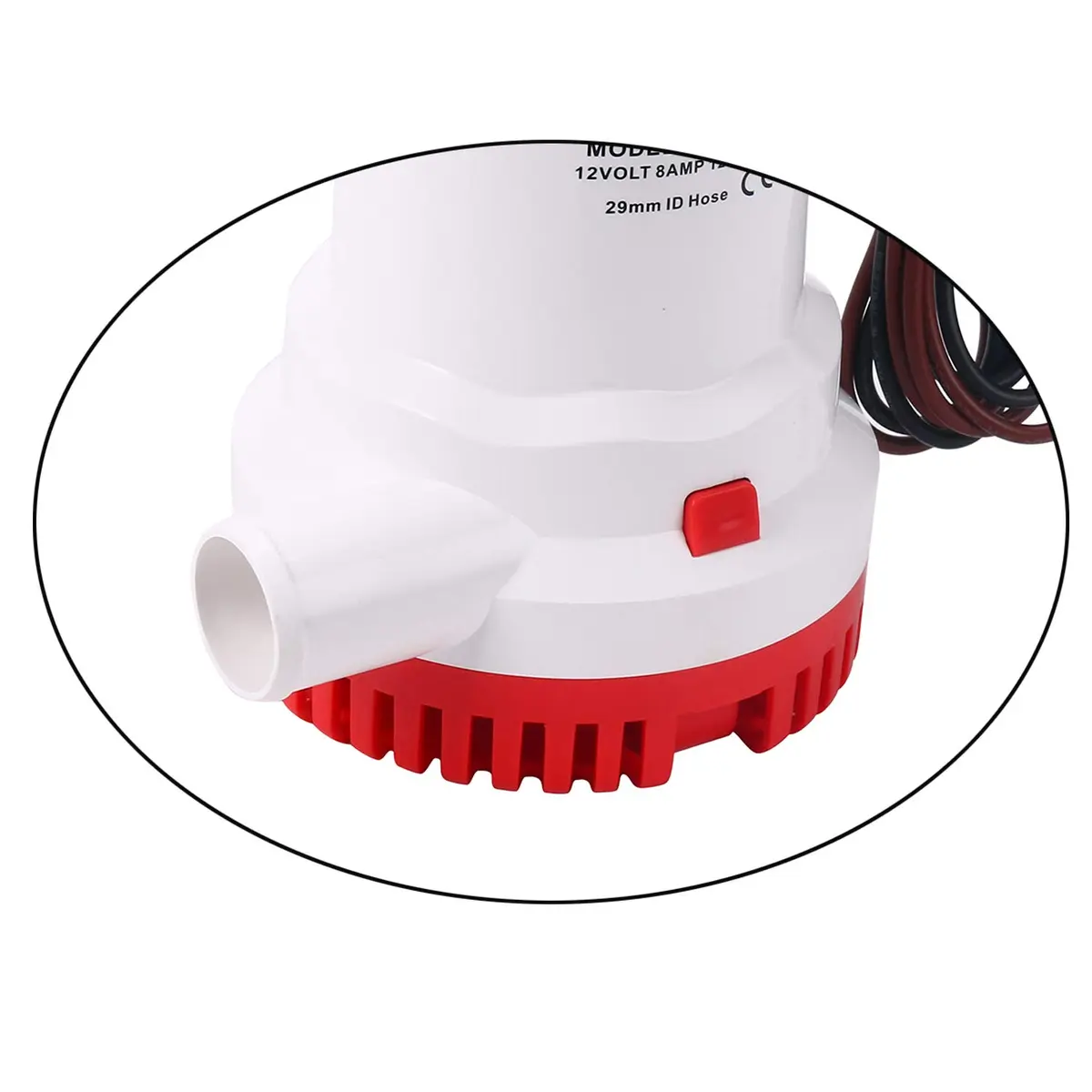 NovelBee 12V Bilge Pump 2000GPH | Marine Electric Boat Pump with Stainless Steel Shaft - view 7