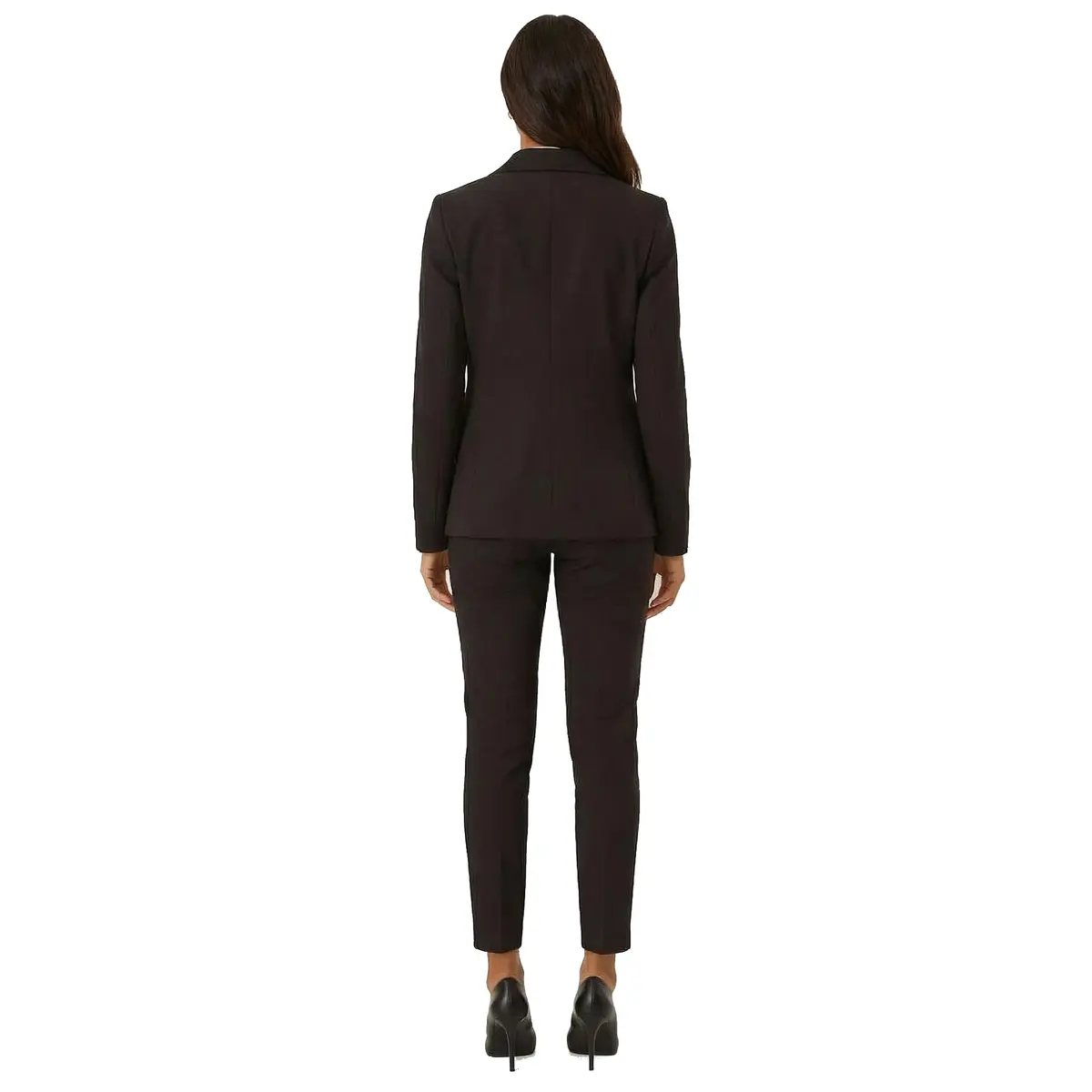 Marycrafts Women's Black Two Piece Pant Suit Set Size 4 | Tailored Fit for Work & Business - view 5