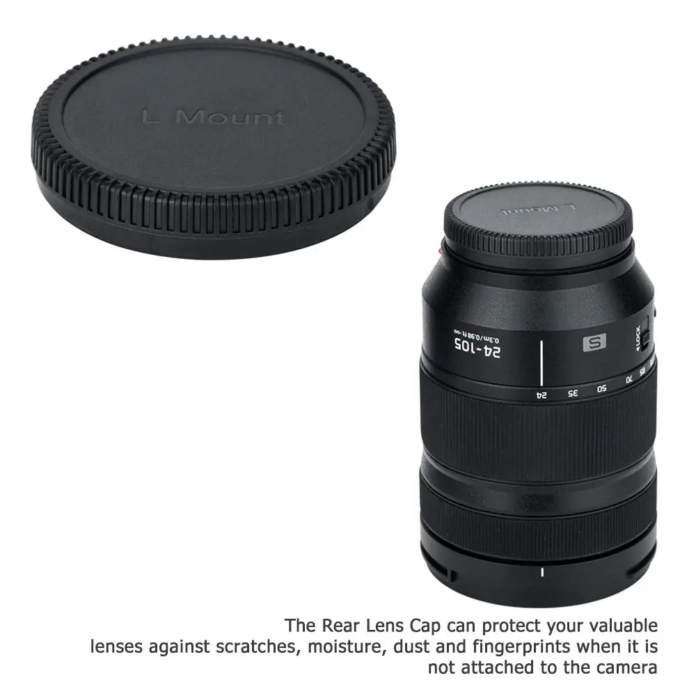 JJC L Mount Body Cap and Rear Lens Cap Kit 2-Pack | Protects Sensor & Lens from Dust, Moisture - view 5