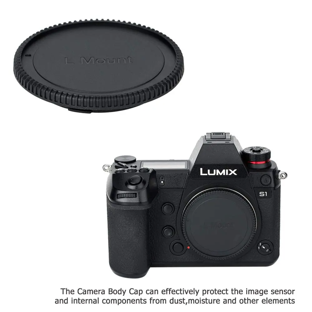 JJC L Mount Body Cap and Rear Lens Cap Kit 2-Pack | Protects Sensor & Lens from Dust, Moisture - view 4