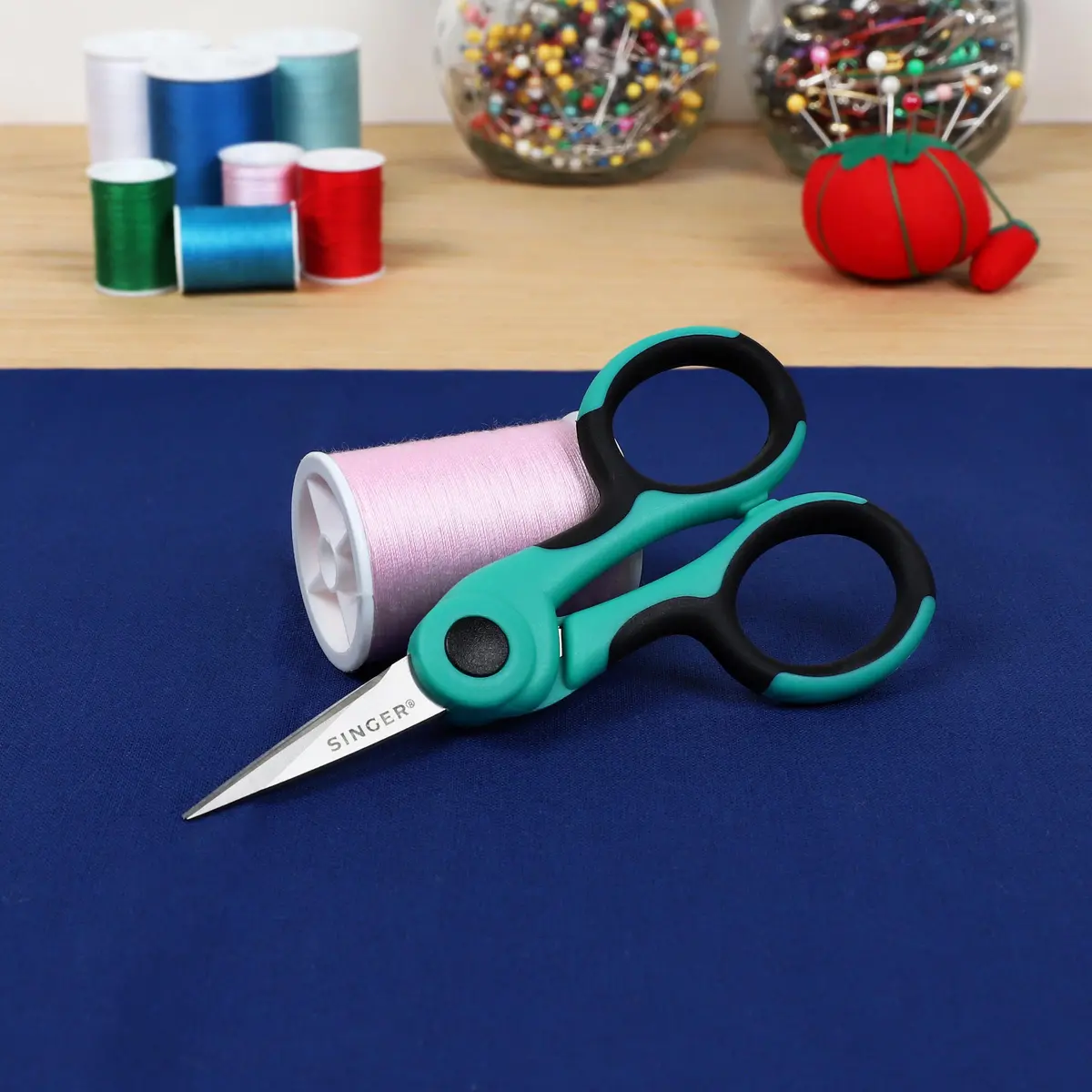SINGER 4.5" Serger & Detail Embroidery Scissors, Sharp Tip, 6 Count | Precision Crafting Tool for Sewing & Embroidery - view 7