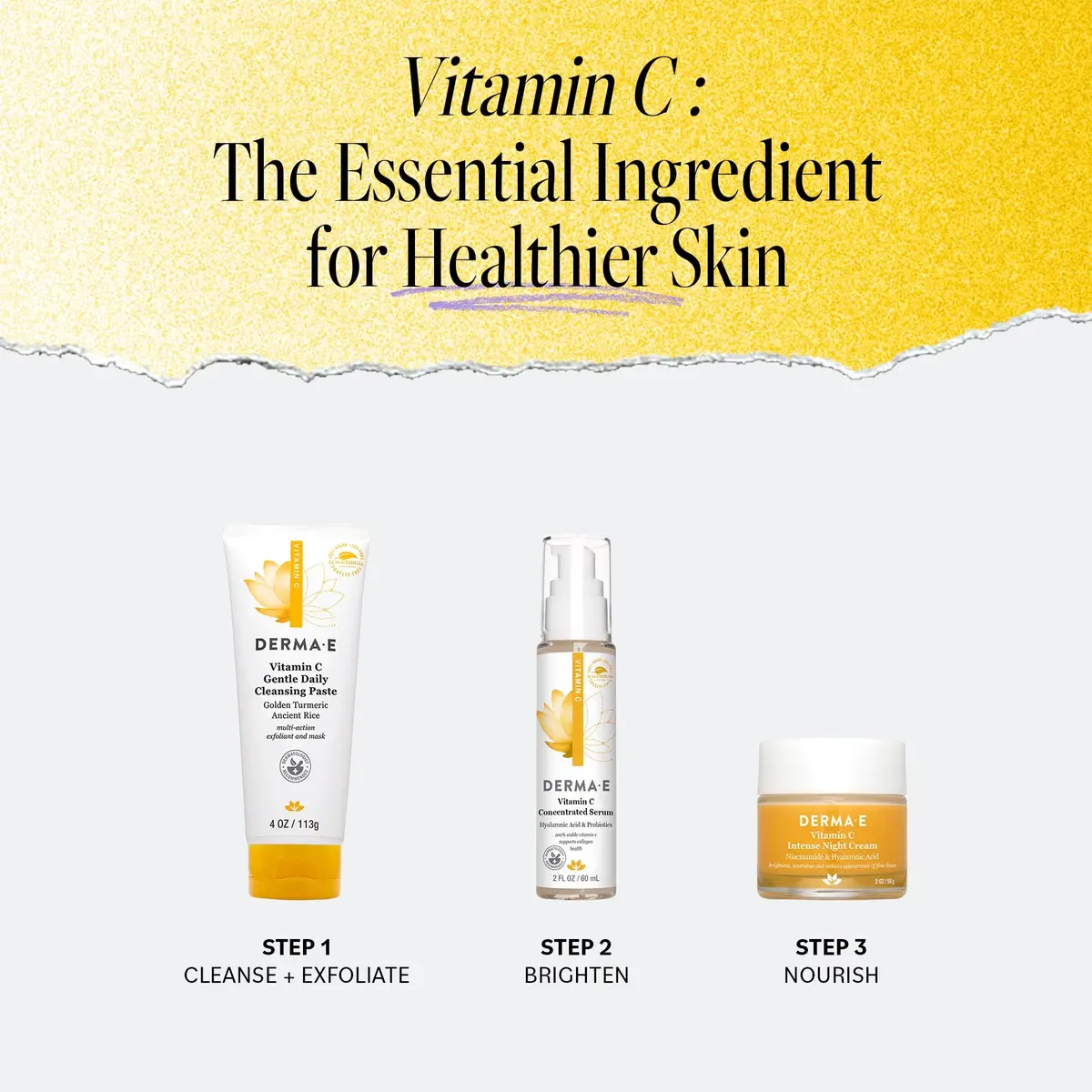 Derma E Vitamin C Gentle Daily Cleansing Paste, 4 Oz | Brightening & Clarifying Face Mask & Wash - view 4