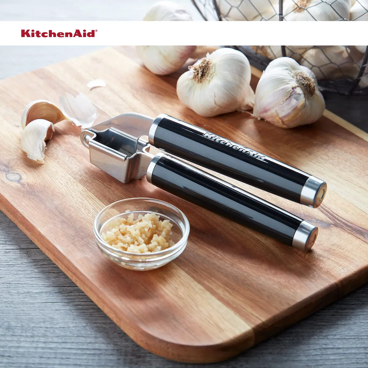 KitchenAid Garlic Press Classic | Rust-Resistant Stainless Steel, Dishwasher Safe, 1 Size - view 6