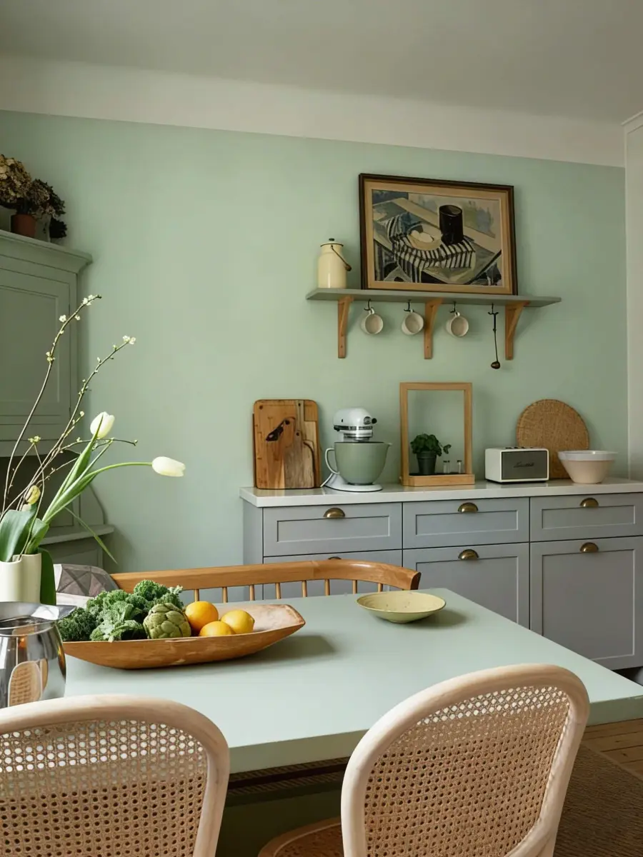 Dimoon Light Green Peel and Stick Wallpaper 45cm (17.7") x 300cm (118") | Renter-Friendly Textured Vinyl Roll - view 5